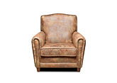 Aldora Nubuck Fabric Armchair / Beige
