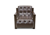 Clia Artificial Leather Armchair / Brown