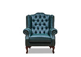 Imran Nubuck Fabric Armchair / Green