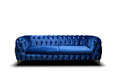 Falco Velvet Fabric Chester / Blue