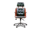 Prime Leather Executive Chair / Bitter Green