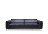 Prisma Genuine Leather Modern Armchair / Black