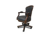Vintage Leather Executive Chair / Black